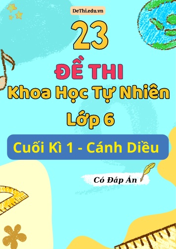 Tổng hợp 23 Đề thi KHTN 6 cuối Kì 1 Cánh Diều (Kèm đáp án)